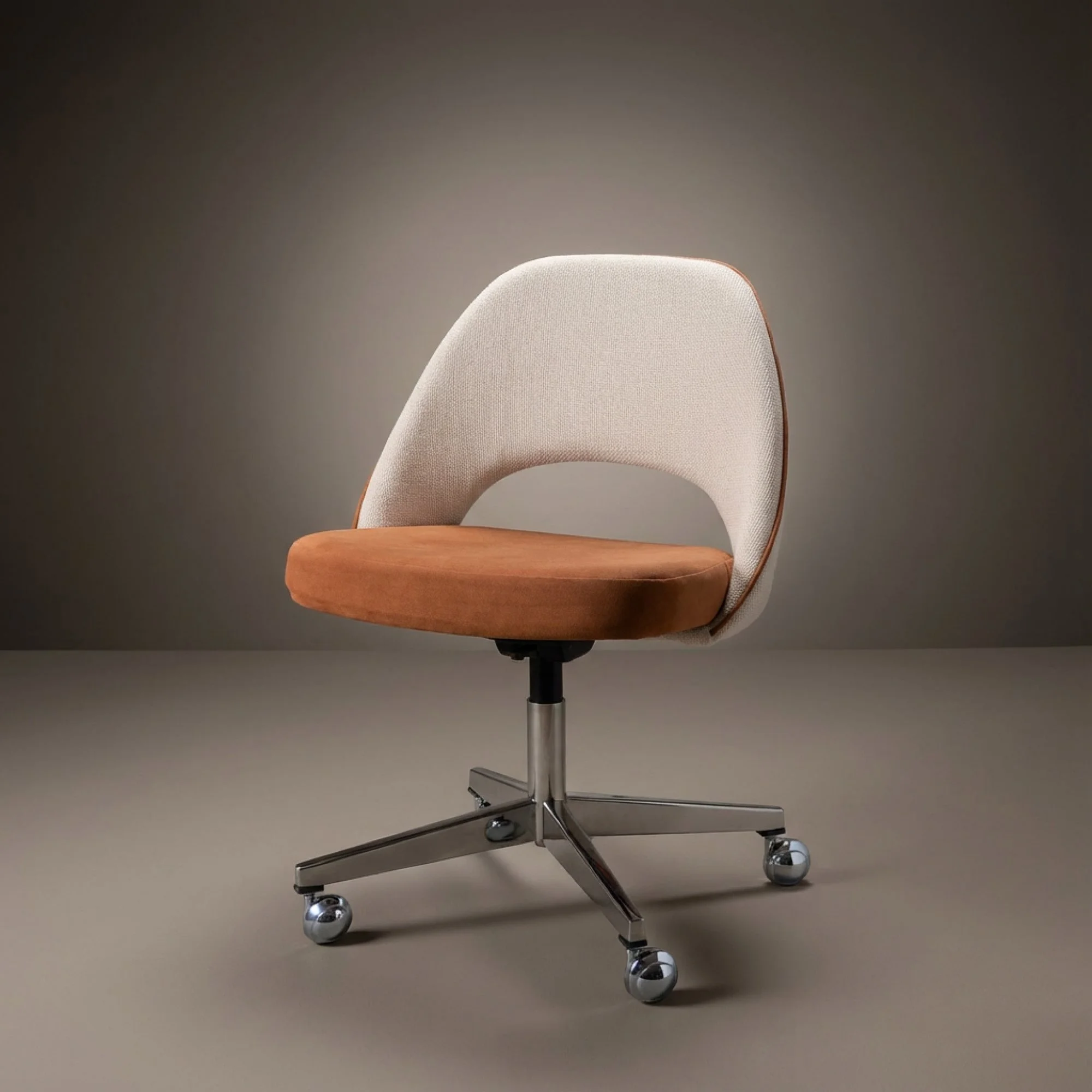 knoll1脚 Original Knoll Saarinen Executive Armless Chair, Swivel Caster